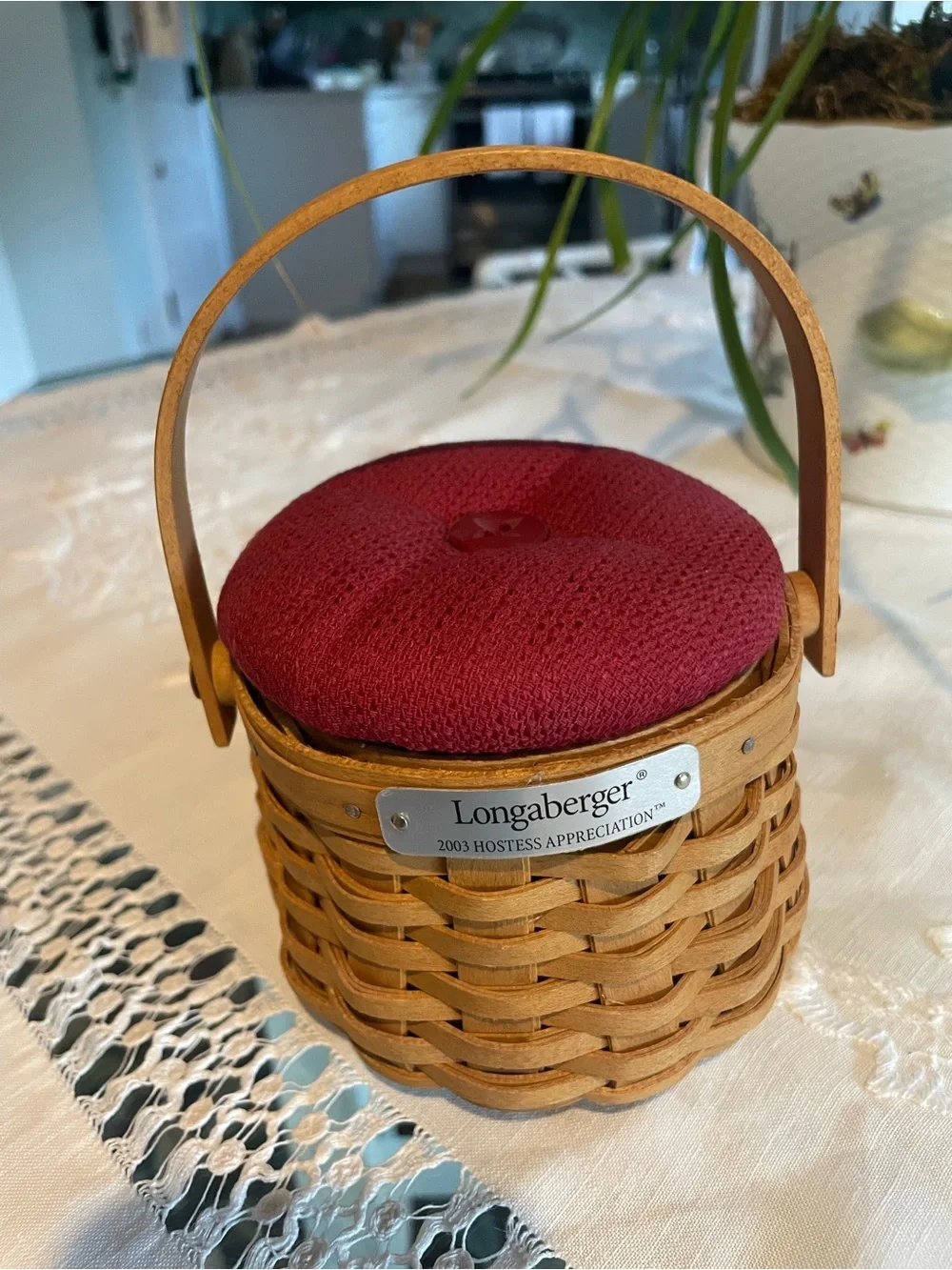 Longaberger 2002 Pin Cushion - Hostess Appreciation gift